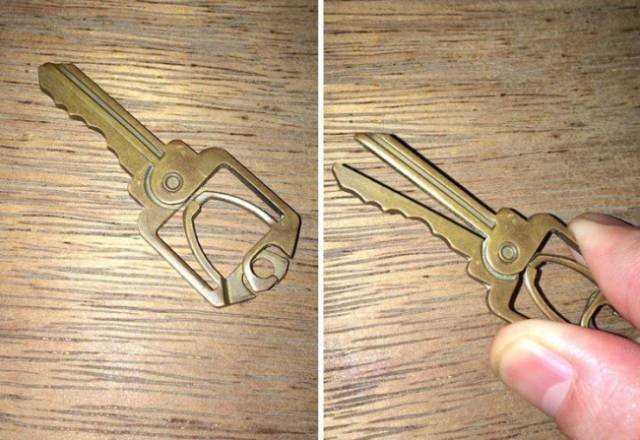 A small metal clip