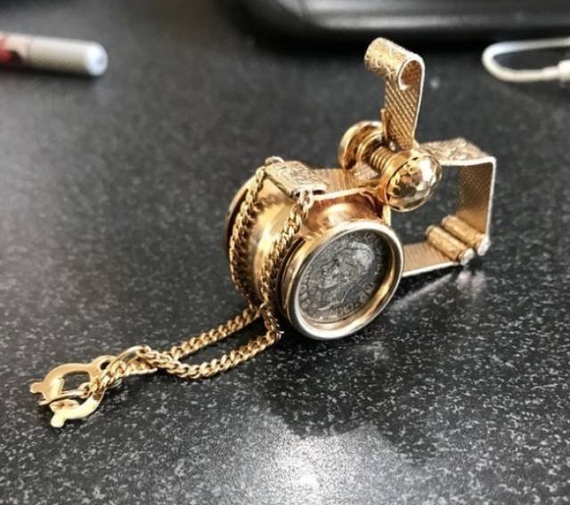 An antique clip