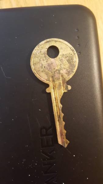 A thin metal tool