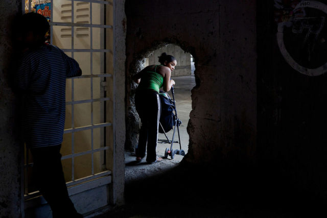 A wall opening used for airflow inside the tower