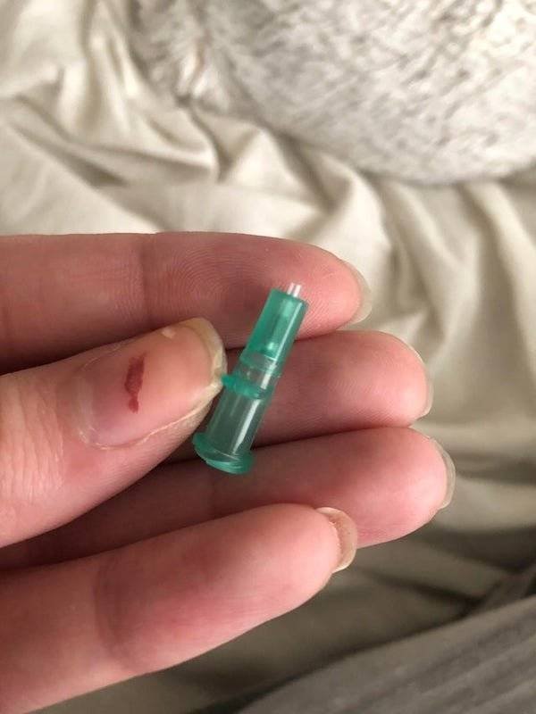 A small threaded plastic fitting