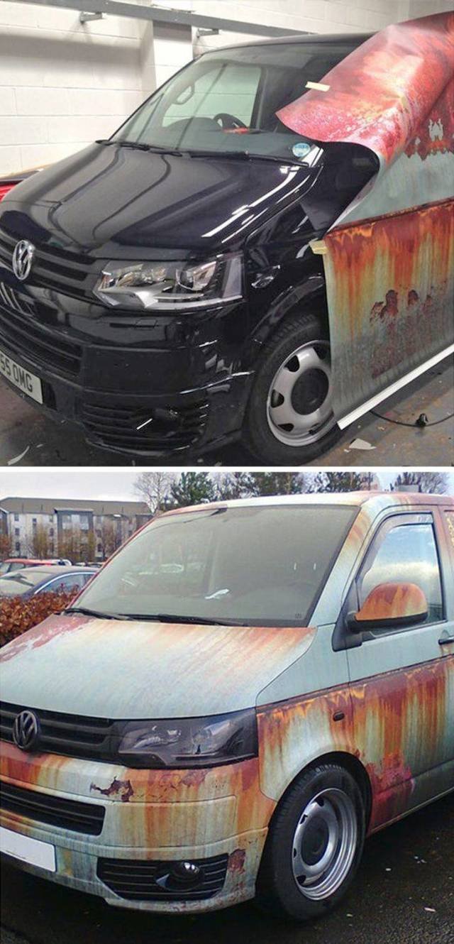 A brand new vehicle already looking worn out